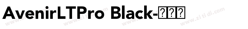 AvenirLTPro Black字体转换